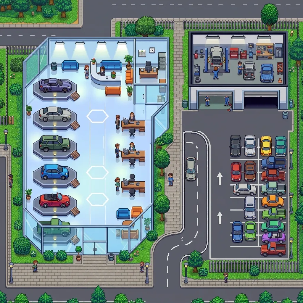 Map of the world Car Dealership