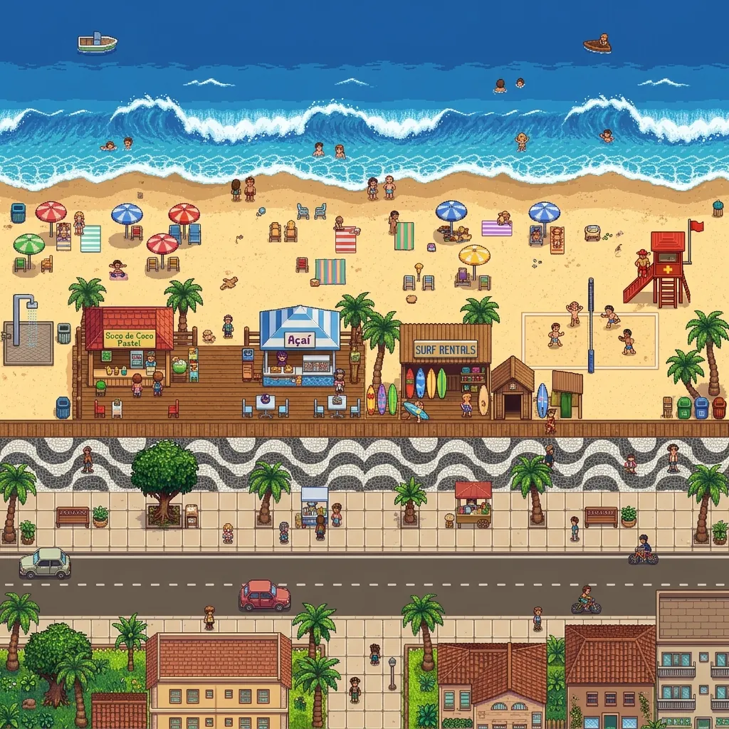 Map of the world Beach